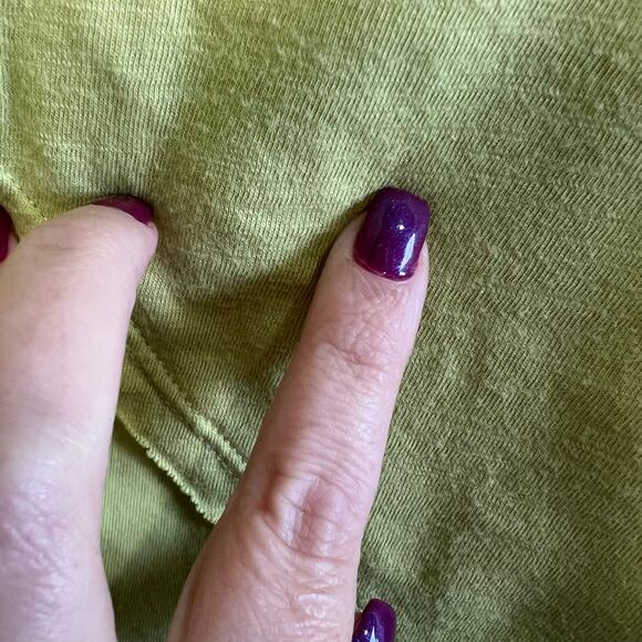 Soft Surroundings Green Lagenlook Cowl Neck Lightweight Tunic Top Size Large - Picture 5 of 10